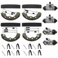 M Mati Wheel Cylinder Brake Shoe Front Rear All For Kawasaki Mule 2520 2510 2500 2030 2020 2010 1000 Diesel Kaf450 Kaf540