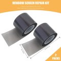 Instant Screen Repair Kit 2-pack 2 X16 5 Black Fiberglass Tape For Windows Doors Fixes Tears Holes