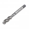Uxcell 3 8 -16 Bsw Spiral Flute Thread Tap Machine Threading Hss-cobalt Uncoated Round Shank With Square End H2 Tolerance