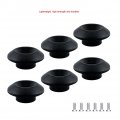 Zcargel 6 Pieces Plastic Deck Line Guides Kayak Canoe Outfitting Nylon Round Shape Rope Boat Rowing Dinghy Rigging Accessory