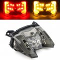 Three T Motorcycle Integrated Tail Light Turn Signals Brake Lamp Bombo For Yamaha Mt-09 2017-2020 Smoke 