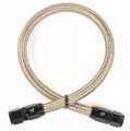 Jegs Pro-flo 200 Stainless Steel Braided Hose Assembly -8 An 2 Feet Long Inner Braid Seamless Nitrile Tube Nhra Accepted Black 