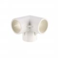 Uxcell 3 Way Elbow Pvc Pipe Fitting Furniture Grade 32mm Size Tee Corner Fittings White