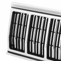 Ch1200196 Factory Style Front Bumper Grill Grille Assembly Compatible With Jeep Cherokee 1991-1996 Polished Chrome