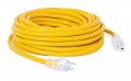 Internet S Best 50 Ft Power Extension Cord With Led Lighted Plugs 12 Awg Gauge 3 Heavy Duty Outdoor Indoor Cable Nema 5-15 R 