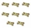 Mytee Products 8 Pack 3 Inch Double Clevis Link G70 Safety Chain Repair Twin 6600 Lbs Working Load Limit Truck Trailer Tie Down 