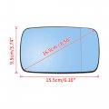 Uxcell Passenger Side Right Mirror Glass With Backing Plate Heated Blue Tinted For Bmw E39 E46 330i 325i 328i 525i