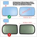 Uxcell Passenger Side Right Mirror Glass With Backing Plate Heated Blue Tinted For Bmw E39 E46 330i 325i 328i 525i