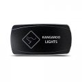 Ch4x4 Rocker Switch Kangaroo Lights Symbol Horizontal Blue Led