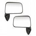 Toyota Pickup 1989-1995 Door Mirror Driver And Passenger Side Pair Manual Non-heated Folding Mount W Vent Window Textured Black 