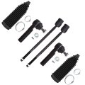 6pc Set Front Suspension Kit Fit 1993-2002 For Mercury Villager Nissan Quest Inner Outer Tie Rod End Steering Rack Boot