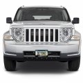 Ipick Image Made For Jeep Liberty Green Stripe Black Metal License Plate Frame