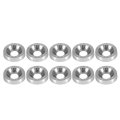 Car License Plate Frame Screws M6 Stainless Steel And Aluminum Decorative Bolts Silver 10-piece Set For Front Rear Bumper