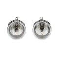 Fog Light Assembly For 2005 Dodge Caravan Driver And Passenger Side Pair With Bulbs Replaces Ch2592137 4805857aa Ab Halogen 