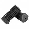Qiilu Motorcycle Front Footpegs Cover Black Rubber Nonslip Footrest Pedal Foot Peg Shell For 125cc Cg 125 2 Pack