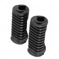Motorcycle Front Footpegs Cover Black Rubber Nonslip Footrest Pedal Foot Peg Shell For 125cc Cg 125 2 Pack