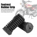 Motorcycle Front Footpegs Cover Black Rubber Nonslip Footrest Pedal Foot Peg Shell For 125cc Cg 125 2 Pack