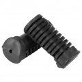 Qiilu Motorcycle Front Footpegs Cover Black Rubber Nonslip Footrest Pedal Foot Peg Shell For 125cc Cg 125 2 Pack