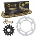Niche Drive Sprocket Chain Combo For Suzuki Dr350 Front 14 Rear 44 Tooth 520v-x X-ring 110 Links
