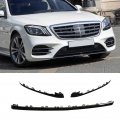 Car Exterior 3pcs Gloss Black Front Bumper Lower Trim Replacement For S Class W222 V222 Afor Mg Line Facelift 2018a 2020