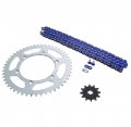 Blue Non O Ring Chain Sprocket Silver For Yamaha Tt-r230 2005-2014 12 50 110l