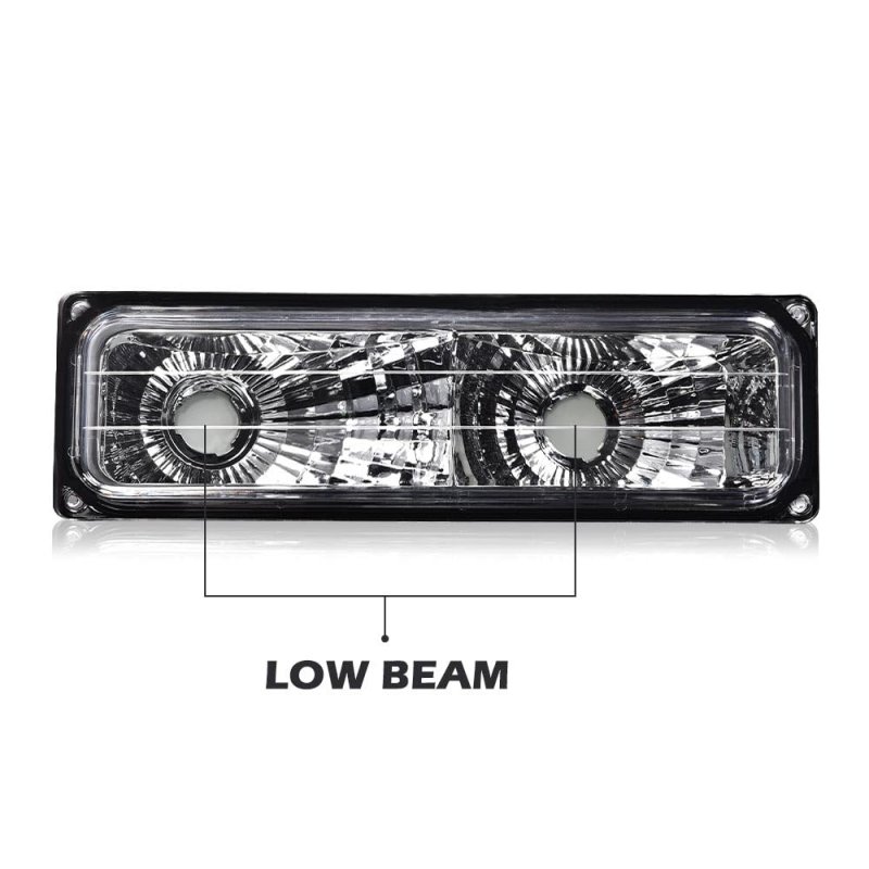 5977459 Headlights Bumper Corner Lamps For 1994-1998 Chevy C10 C K 1500 2500 ...