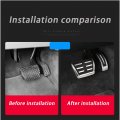 Cheya 2pcs Stainless Steel Car Brake Accelerator Pedal Foot Rest Pad Plate Trim For Porsche Macan 2018-2019