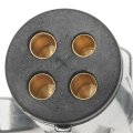 Trailer Connector Round Zinc Die Cast Pins Terminal 35 Amps 12 24vdc Alx Pau Si Hp5390 Cla1 Water Resistant Male Black 