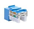 Home 6 Snap In Connector Rj45 Cat Ethernet T568a B Wiring 61hom-rl6 Blue High Speed Data Transmission For Residential Network 