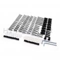 Httmt Mt215-017b- Complete Fairing Bolts Kits Compatible With Suzuk Gsxr 750 00-03 1000 01-02 Silver