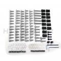 Httmt Mt215-017b- Complete Fairing Bolts Kits Compatible With Suzuk Gsxr 750 00-03 1000 01-02 Silver