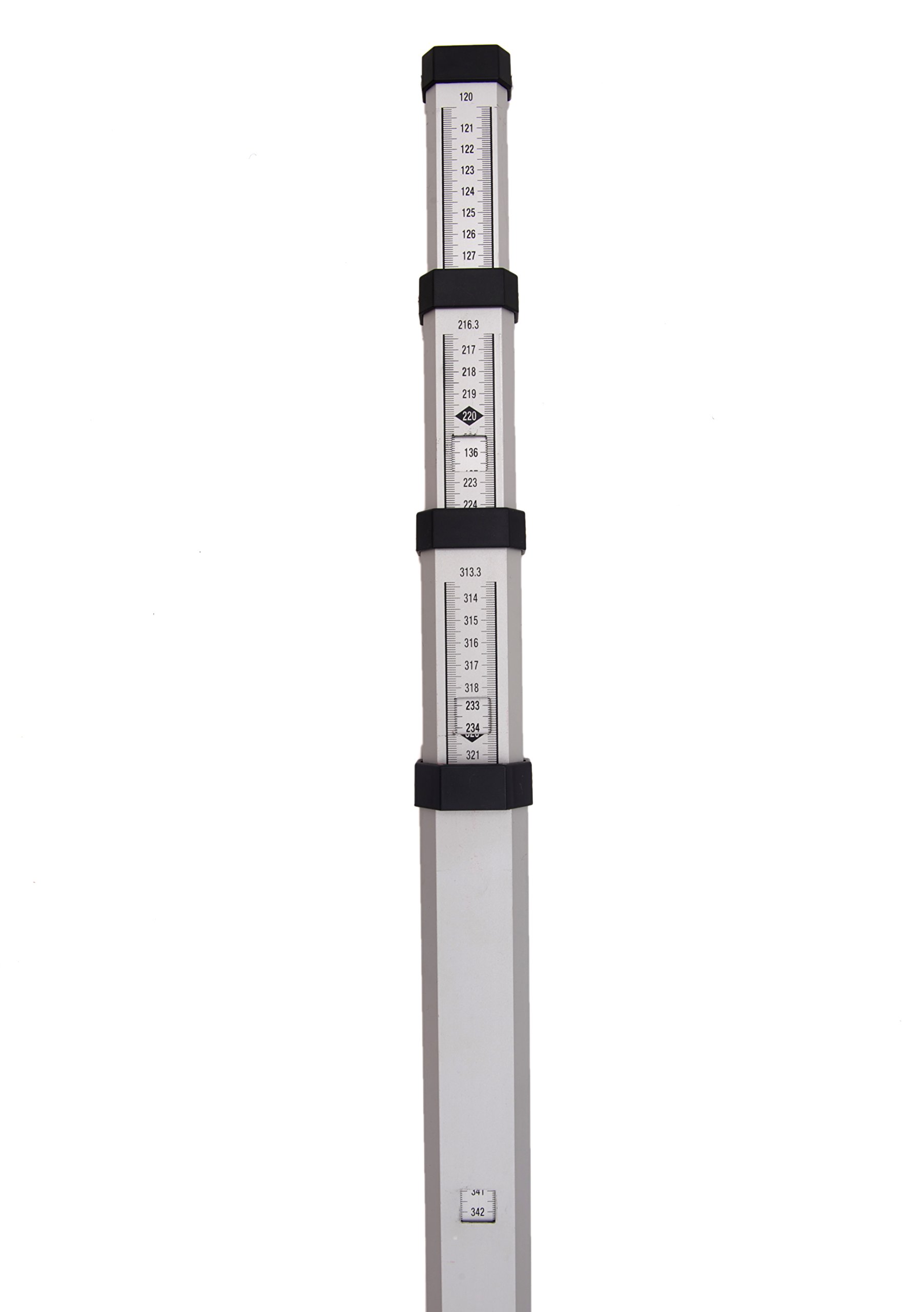 Adirpro 4 Meter Aluminum Grade Rod Metric Section Telescopic with