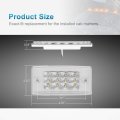 Partsam 5pcs Amber Cab Marker Lights Led Top Roof Running Rectangle 12 Reflectors Compatible With Freightliner Century Columbia