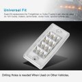 Partsam 5pcs Amber Cab Marker Lights Led Top Roof Running Rectangle 12 Reflectors Compatible With Freightliner Century Columbia