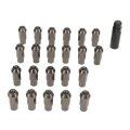 22pcs Tapered Lug Nuts With Nut Sleeve Key Alloy Steel For For Suzuki M12x1 25