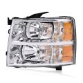 Headlight Assembly Front Headlamp Driver Side For Chevy Silverado 1500 2500 3500 2007-2014 Fit Models With Halogen Headlights 