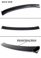 Version 2 Jdm Painted Glossy Black Rear Window Roof Spoiler Visorcompatible With 2016-2021 Honda Civic 4 Door Sedan