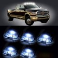 5pcs White Top Cab Roof Led Lights Lens Marker Smoke Running Lamps Cover Case Replacement Fit For 1988-2000 Chevy Gmc 2500 3500 