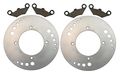 07 Front Disc Brake Rotors With Pads Polaris Hawkeye 300 4x4 2007 