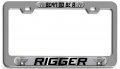 Born To Be A Rigger Career Ch 3d Metal License Plate Frame Auto Suv Truck Tag Holder Y4 