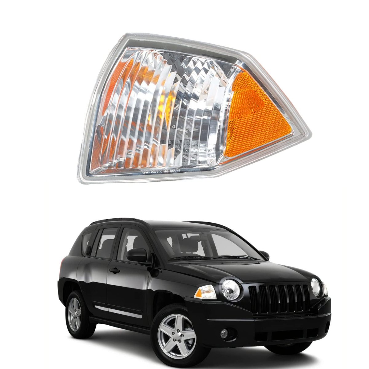Side Marker Parking Turn Signal Corner Light Driver Left Replacement For Com-pass 2007-2010 68000683ab Ch2520144