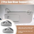 X Autohaux 2pcs Sun Visor Support Clip Retainer For Volkswagen Golf Jetta Scirocco Mk1 Mk2 191857559 Holder Bracket Hanger