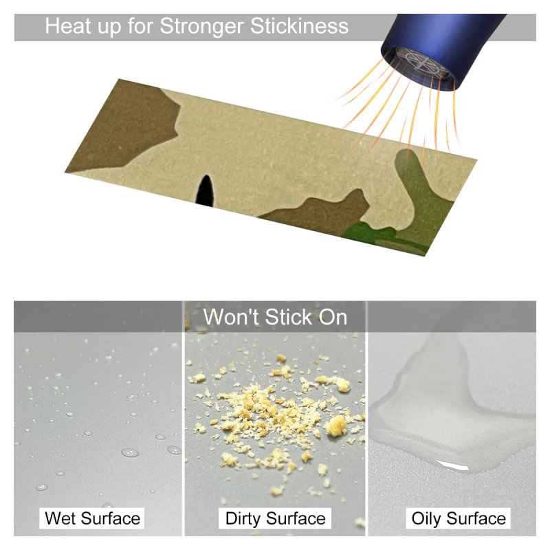 Homeemoh 5cm X 5m Self Adhesive Protective Camouflage Tape Camo Wrap Waterproof Stretch Bandage Stealth Duct For Outdoor