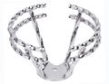 Half Double Twisted Streight Steering Wheel Chrome 