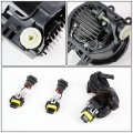 Auto Dynasty Compatible With Pair Of Led Bumper Fog Lights Smoked Lens