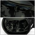 Auto Dynasty Compatible With Pair Of Led Bumper Fog Lights Smoked Lens