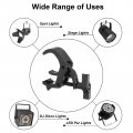 Uxcell Light Truss Clamps 1 5 W Stage Lighting Pipe C Clamp Aluminum Alloy For 57-2 83 Od Tube Max Load 250lb Black 4pcs