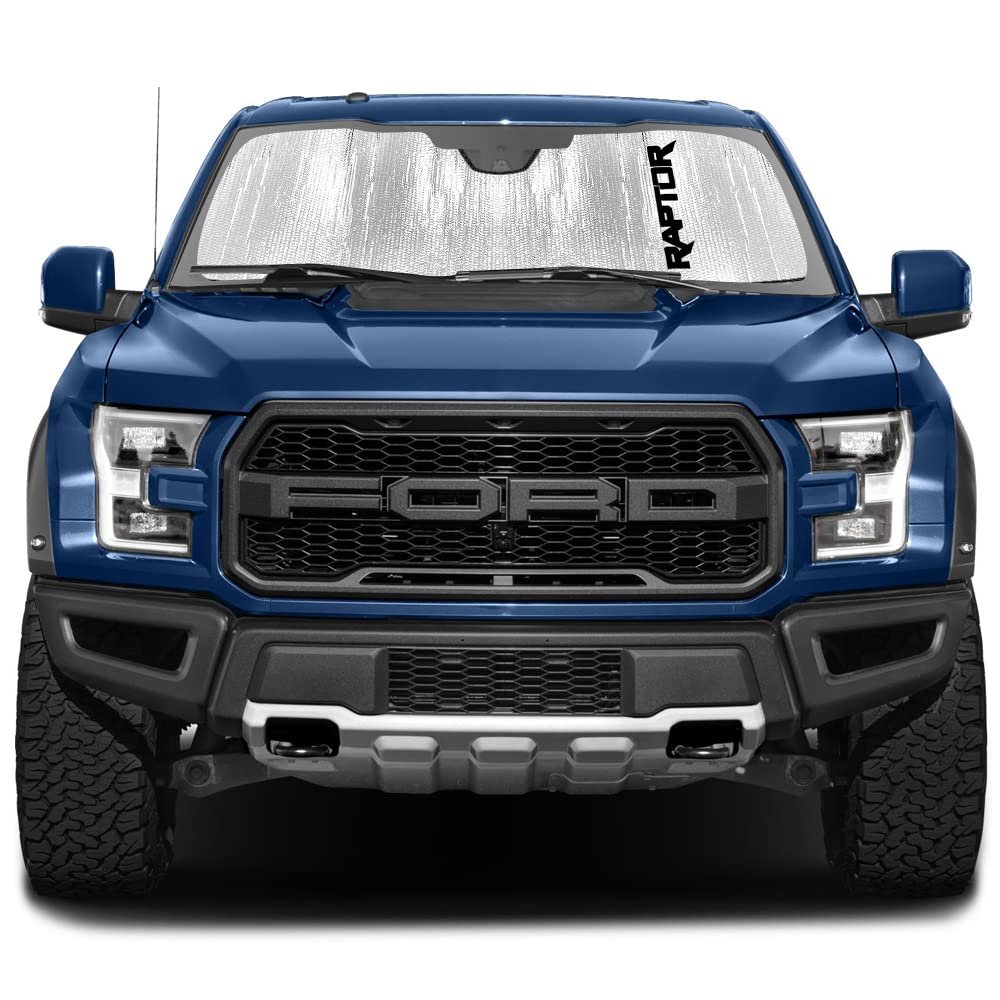 Ford F-150 2015 To 2020 With Sensor Custom Fit Silver Reflective Bubble Roll-up Auto Windshield Sun Shade
