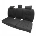 Car Leather Seat Covers Rear Back For Dodge Ram 1500 2500 3500 Crew Cab 2009-2014 2015-2018 2019-2023 Protectors Pad Waterproof 