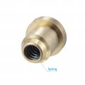 Uxcell Brass Push Button Flange Grease Oil Cup 6mm Ball Oiler For Lubrication System 4pcs